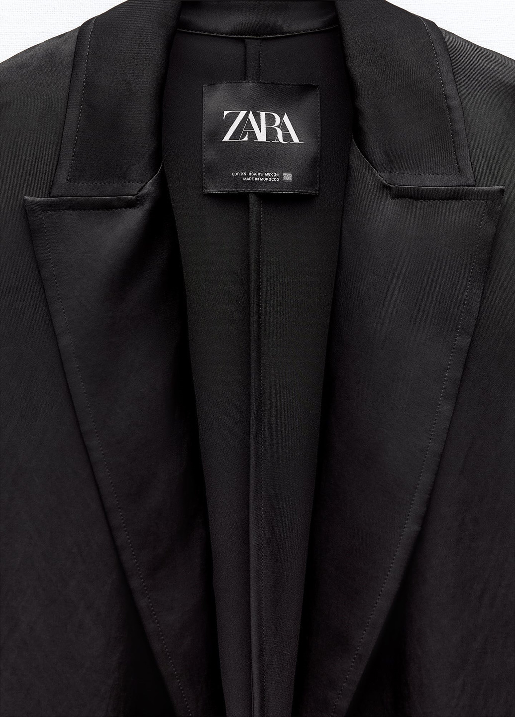 Черный демисезонный Плащ Zara