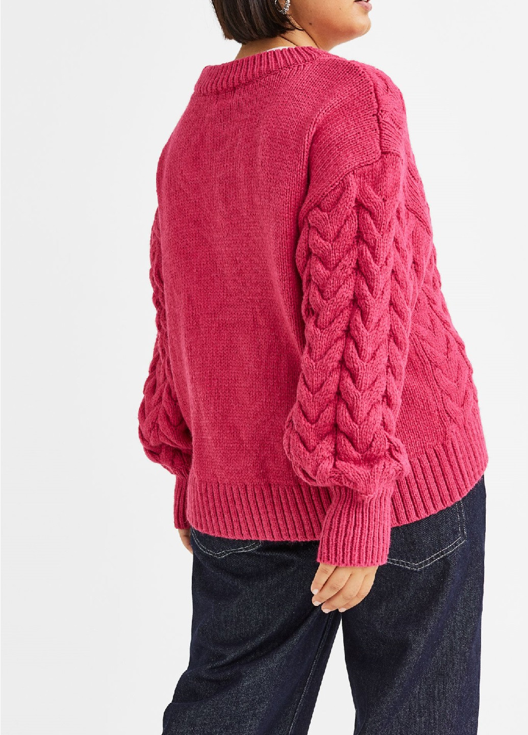 Розовый демисезонный свитер H&M