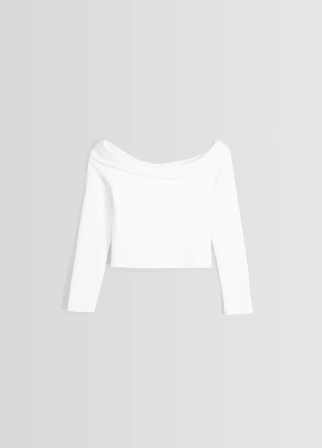 Белый демисезонный свитер Bershka