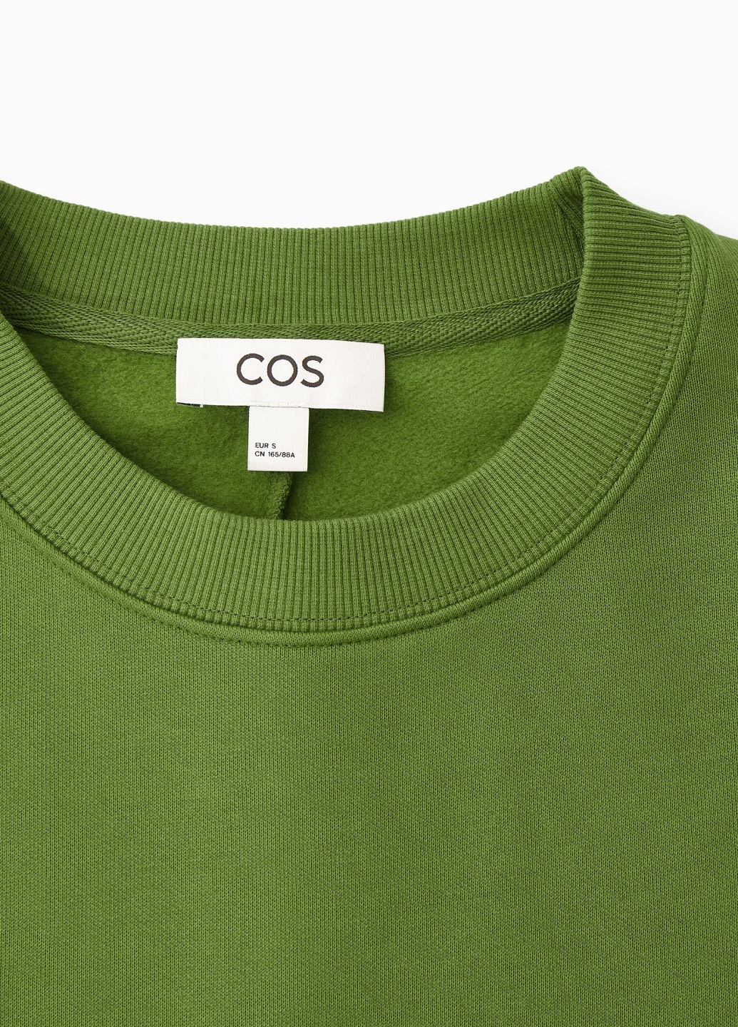 Свитшот Cos - крой однотонный зеленый кэжуал - (267954051)