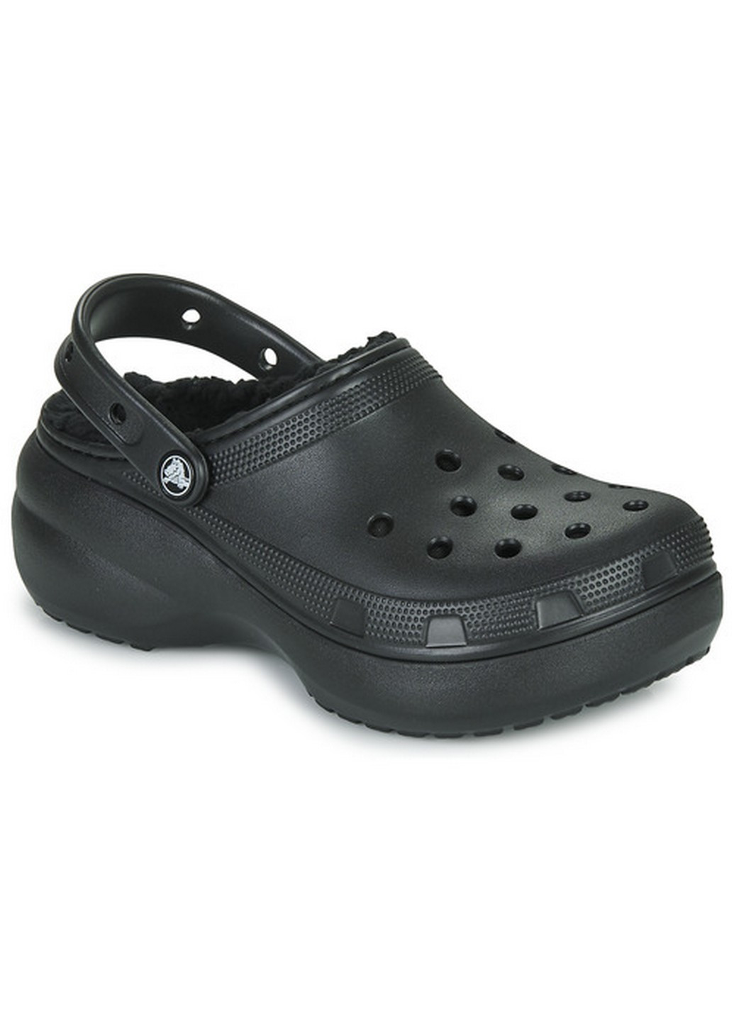 Черные кроксы Crocs на платформе