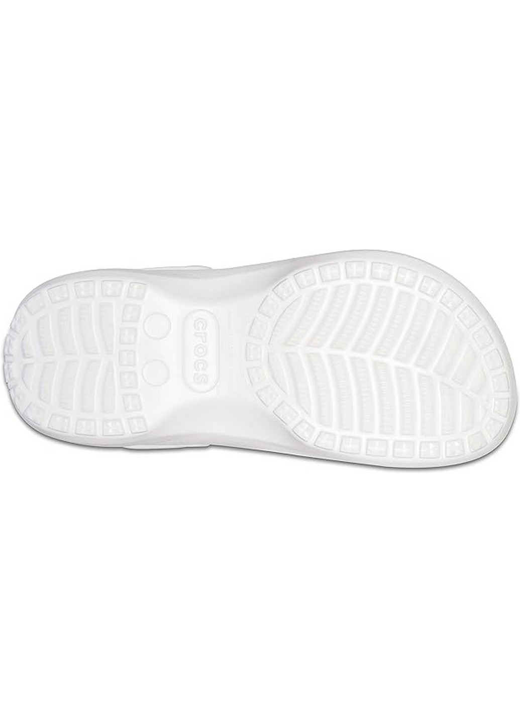 Белые кроксы на меху Crocs на платформе