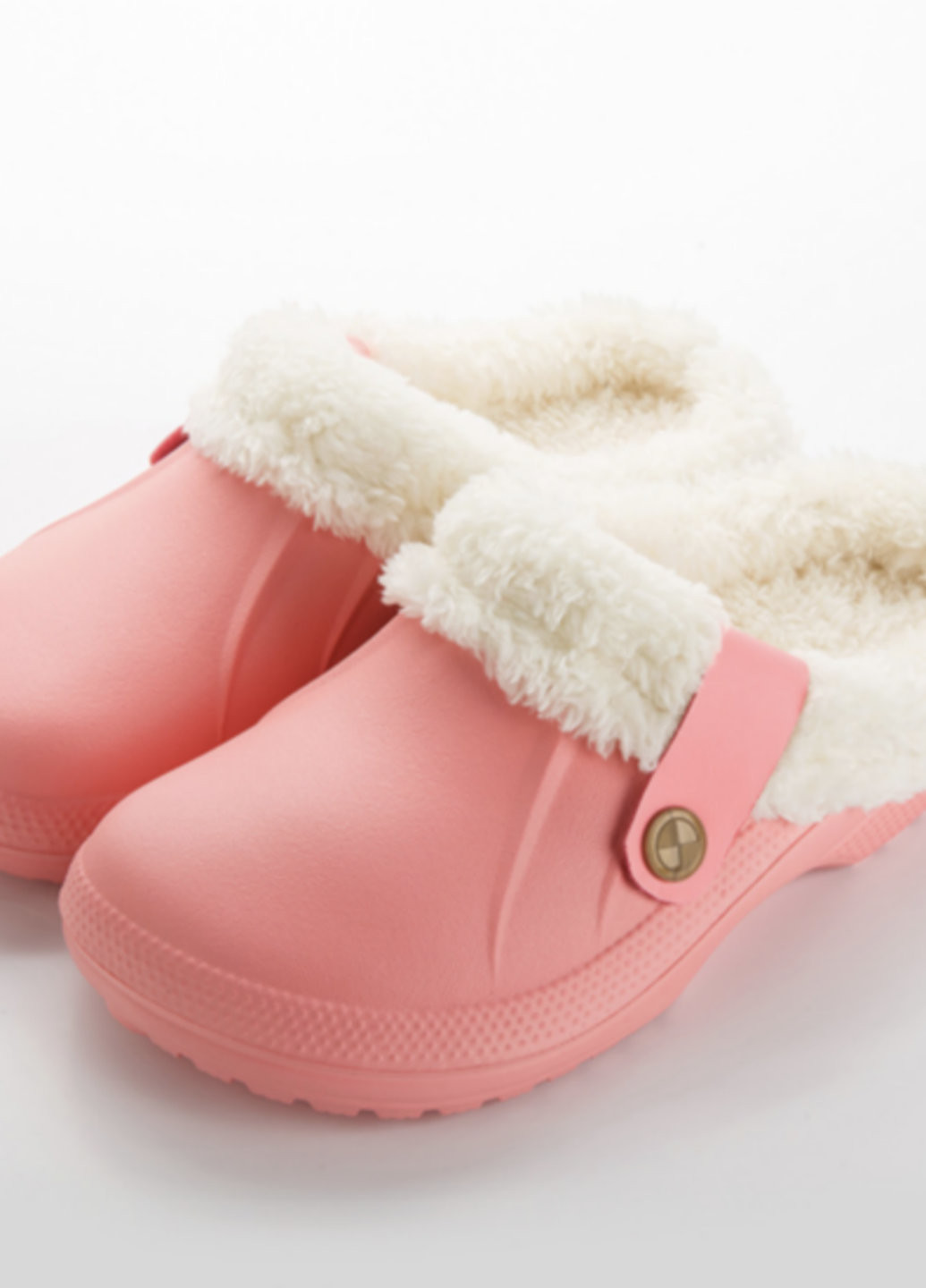 Шльопанці із закритим носком жіночі з утепленням Yumai 38-39 рожевий No Brand (268024550)