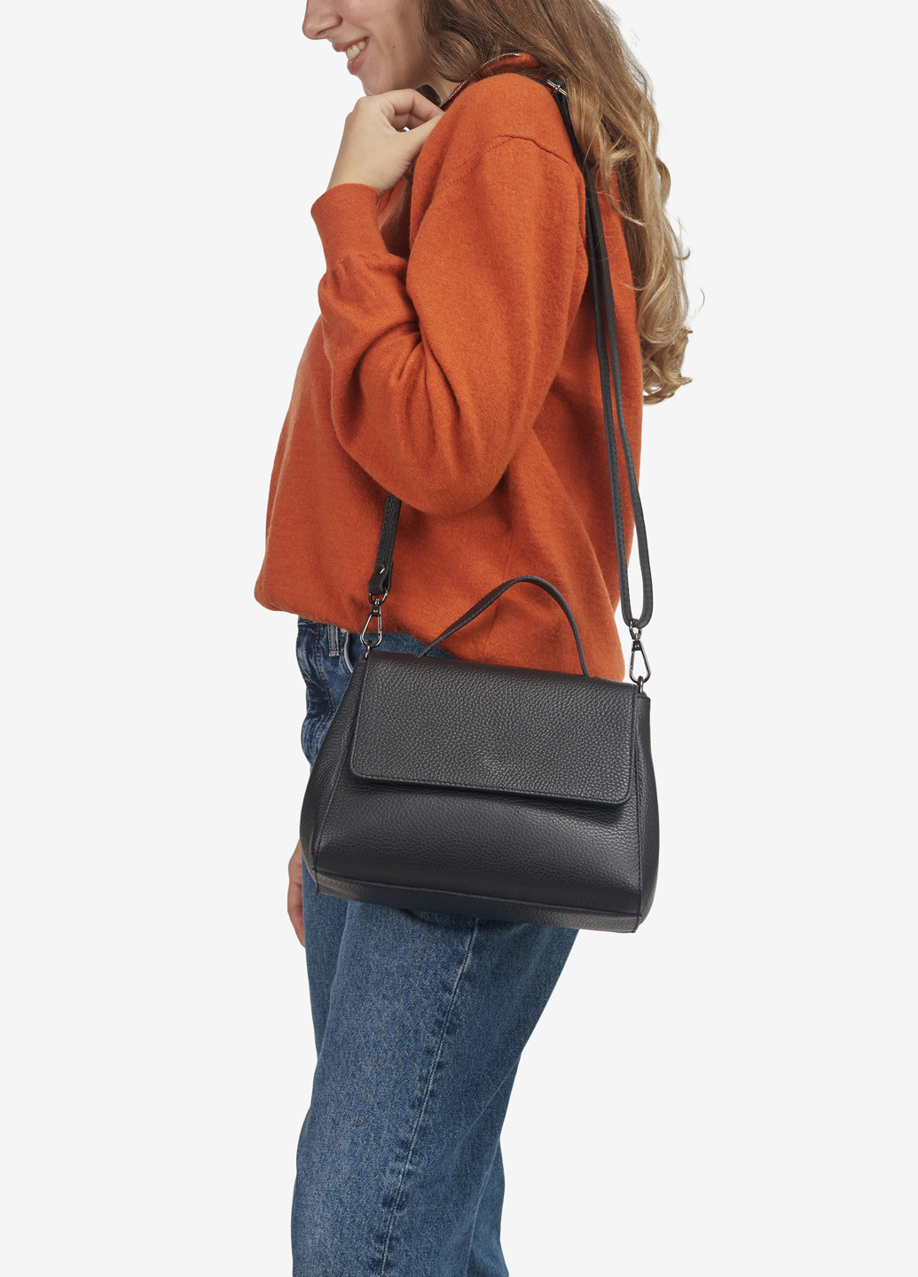 Сумка жіноча шкіряна крос-боді маленька Сrossbody Regina Notte (268120767)