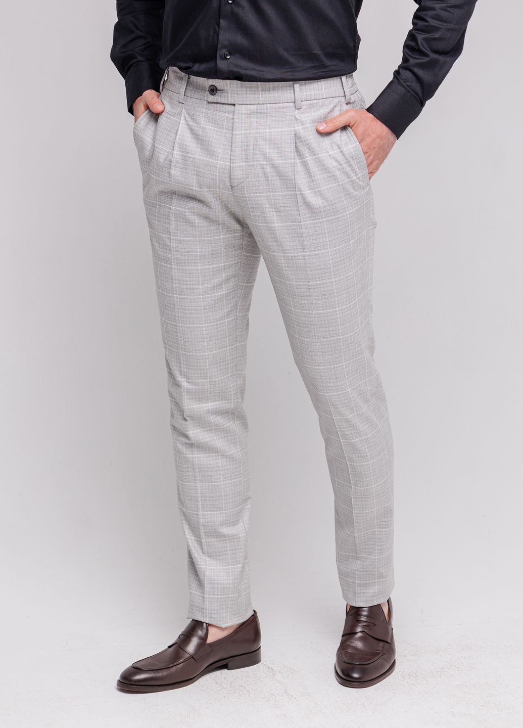 Серые классические демисезонные брюки NAVI