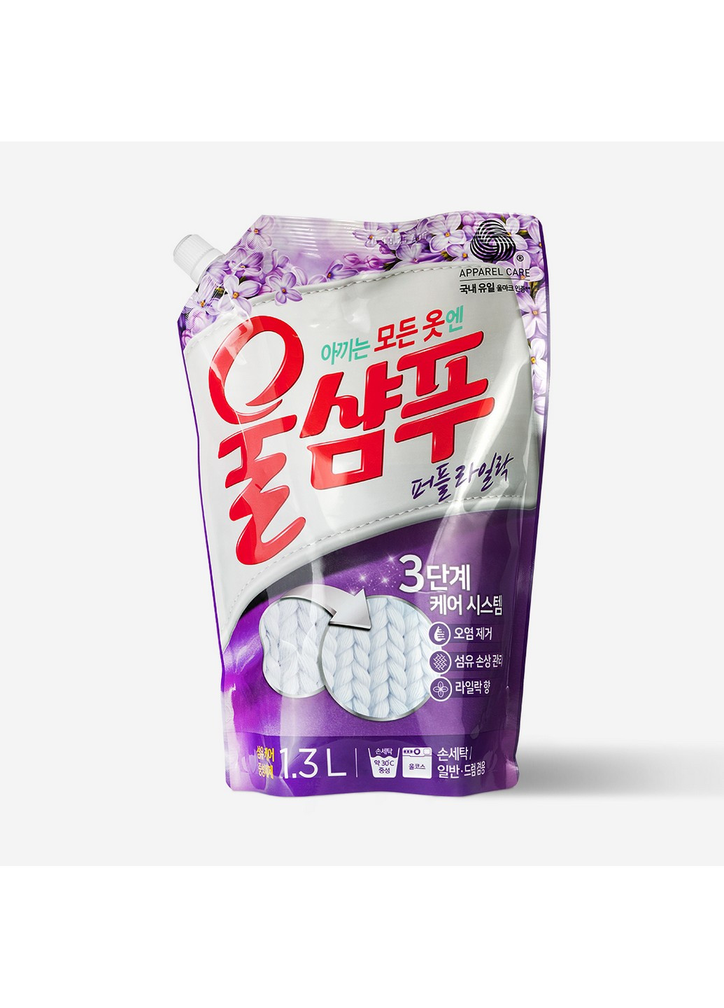Средство для деликатной стирки Wool Champoo Purple Lilac (Запаска), 1,3л Aekyung (268378754)