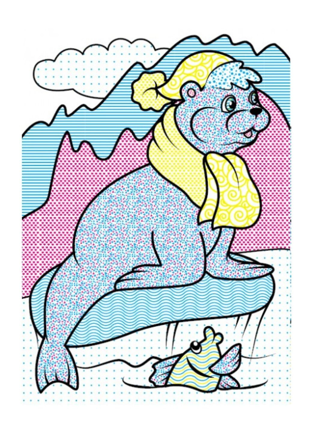 Водные раскраски. Тюлень Пегас (268048451)