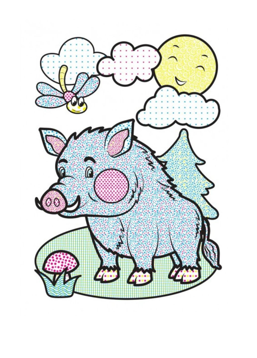 Водные раскраски. Енот Пегас (268048435)