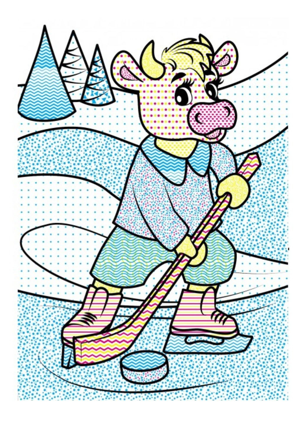 Водні розмальовки. Зайченя у зимовій казці Пегас (268048471)