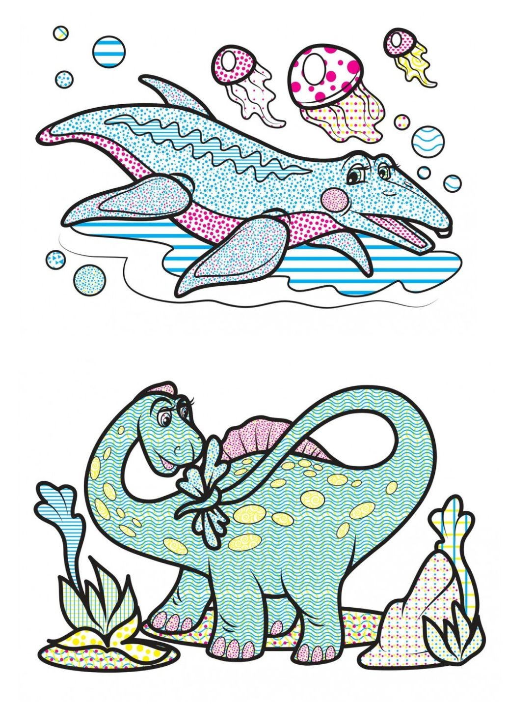 Водные раскраски. Дино Пегас (268048462)