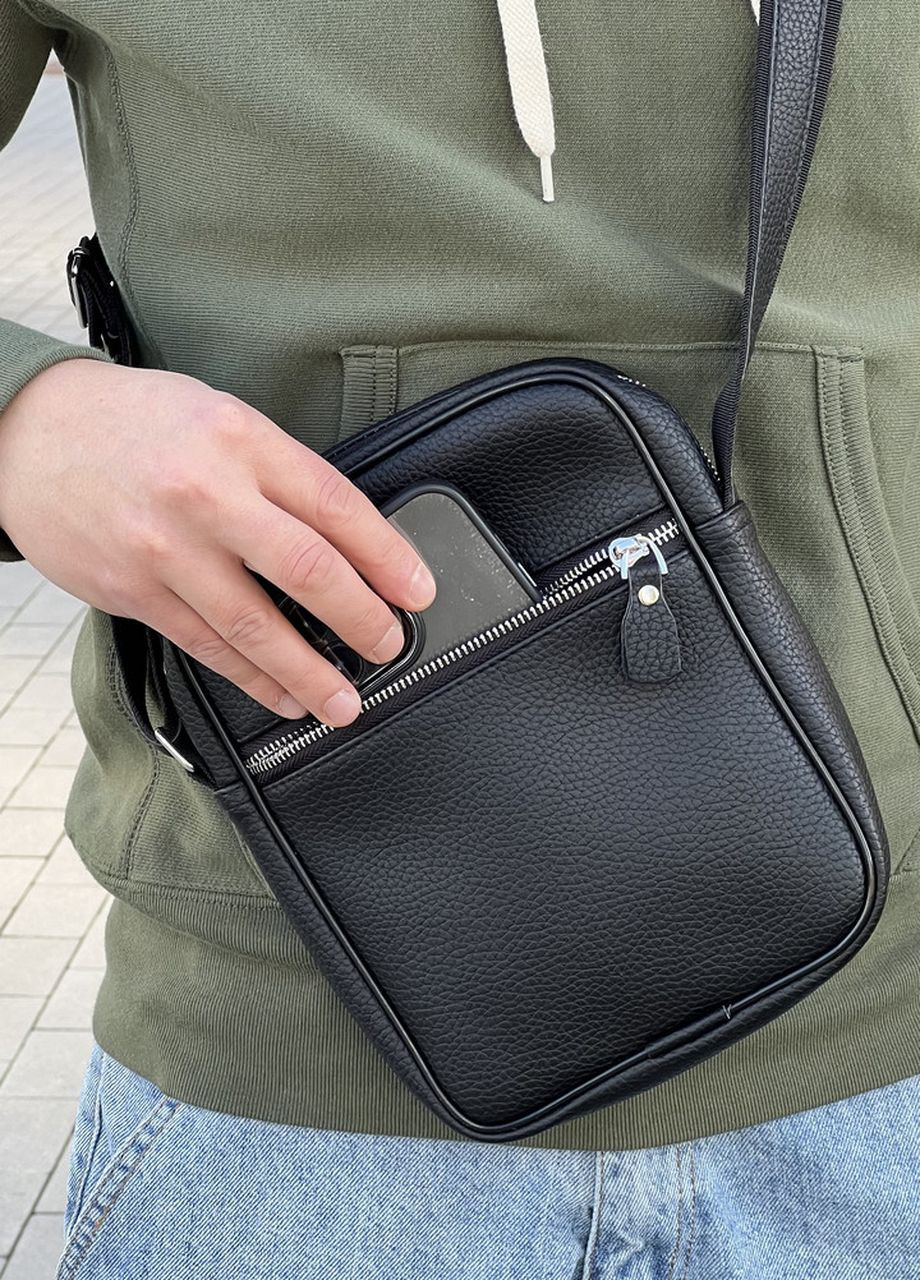 Мужская сумка через плечо Premium, металлическая фурнитура | Украинское производство ToBeYou messen new (268223991)