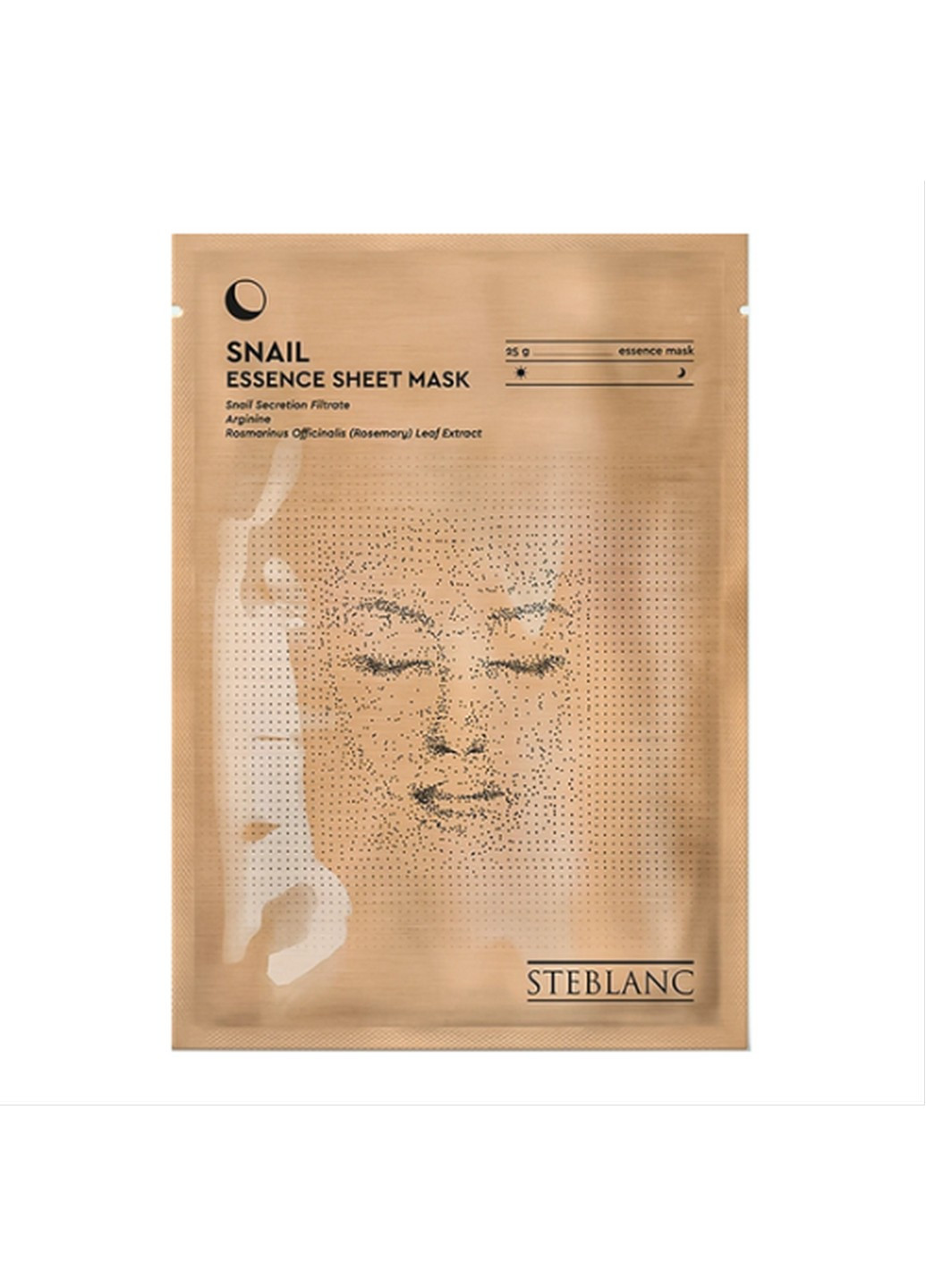 Тканева маска-есенція SNAIL, 25 г Steblanc (268378794)