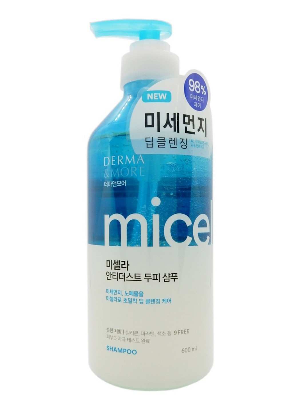 Шампунь мицеллярный Aekyung Derma & More Micella Anti-dust, 600 мл KeraSys (268378738)