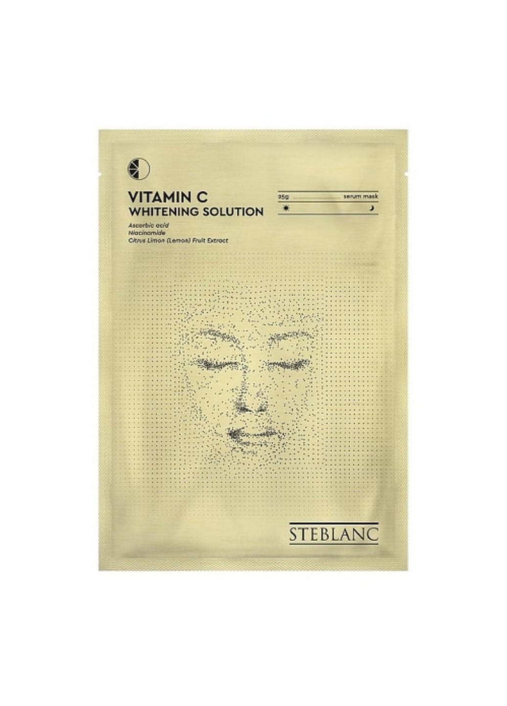 Тканева маска з вітаміном С, 25 г Steblanc (268378797)