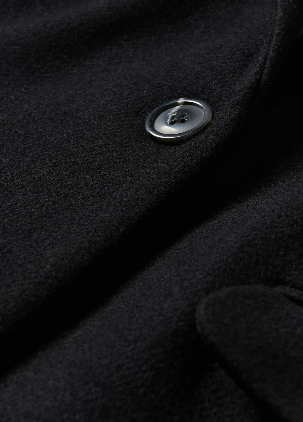 Черное демисезонное Пальто из шерсти C&A