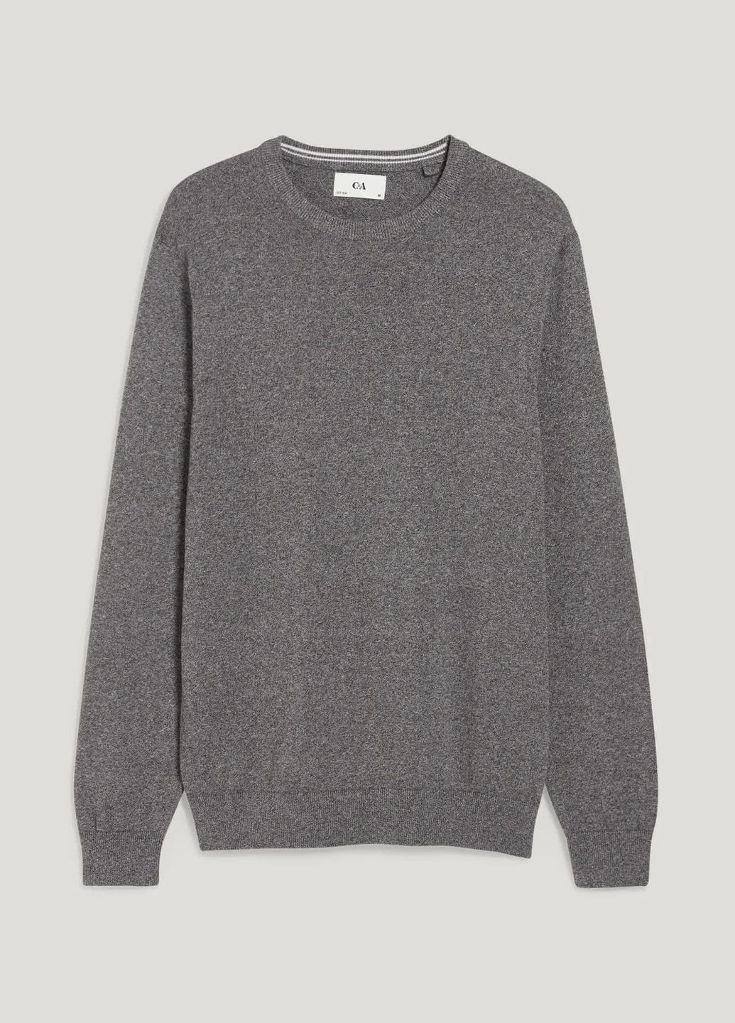Сірий демісезонний светр з бавовни C&A
