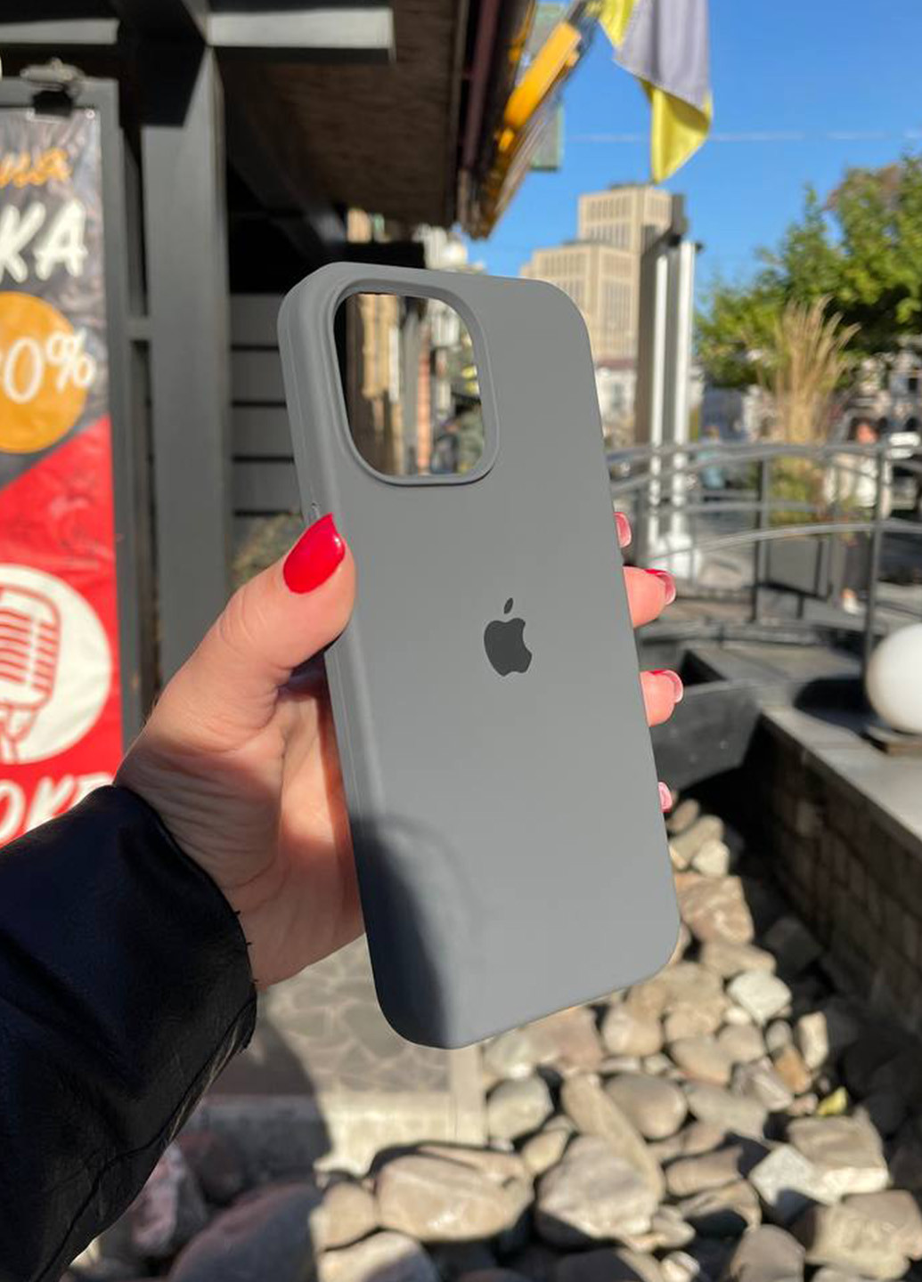 Чохол силіконовий Silicone Case для Apple iPhone 15 Plus Charcoal Gray No Brand (268123960)