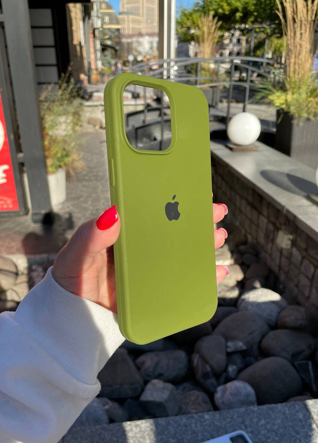 Чехол силиконовый Silicone Case для Apple iPhone 15 Olive No Brand (268124013)