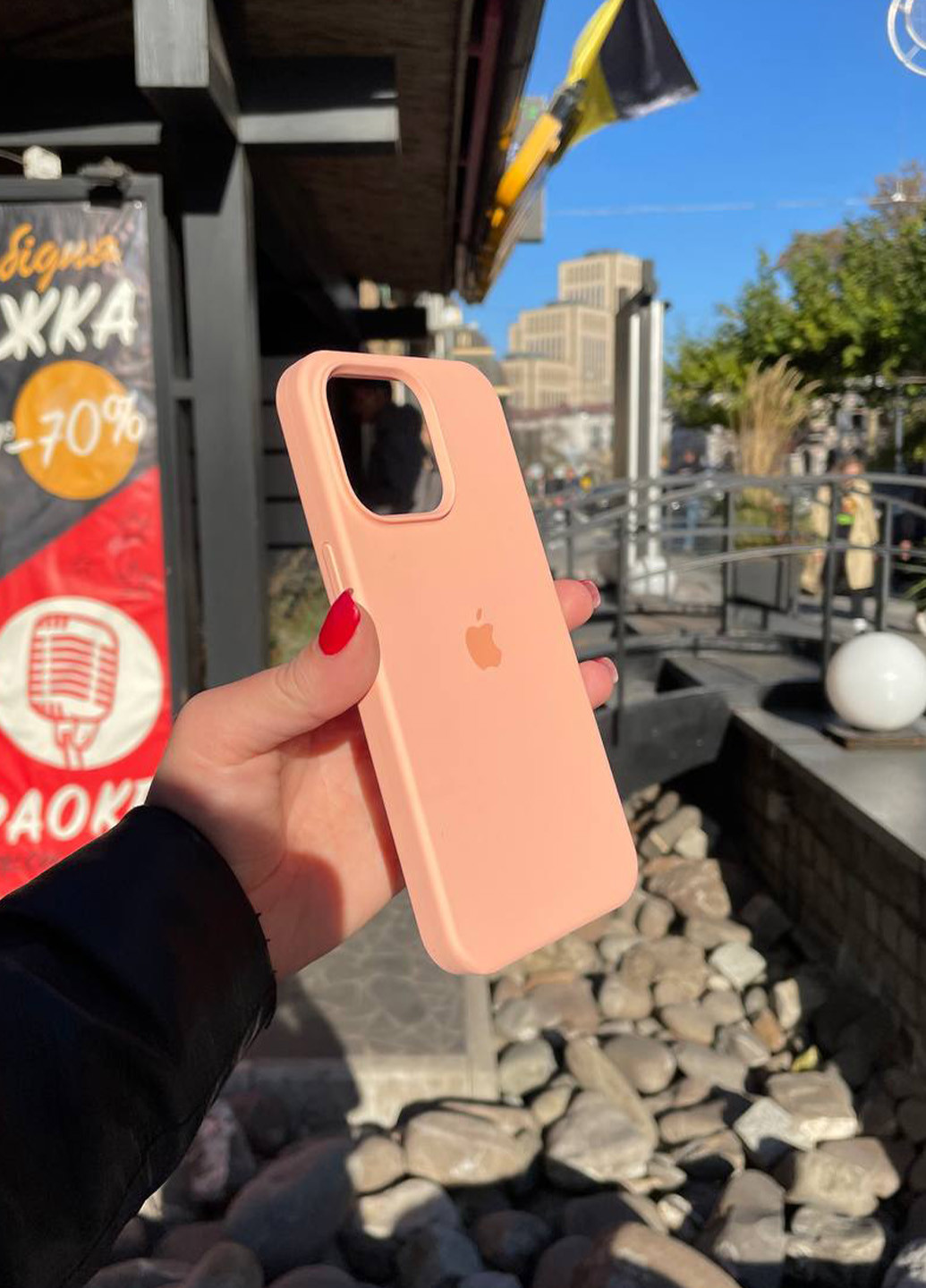 Чехол силиконовый Silicone Case для Apple iPhone 15 Flamingo No Brand (268123962)
