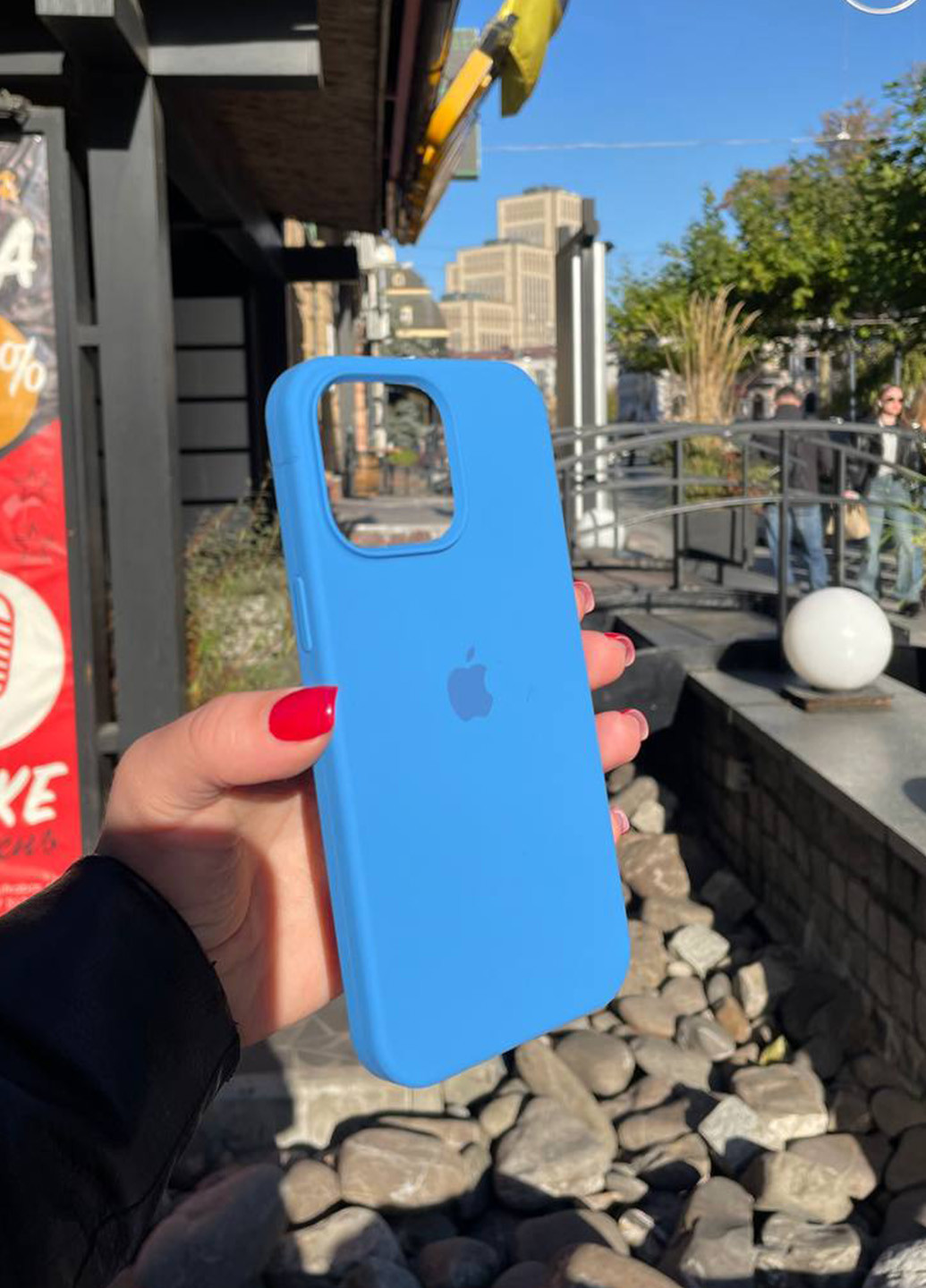 Чехол силиконовый Silicone Case для Apple iPhone 15 Pro Max Denim Blue No Brand (268124016)