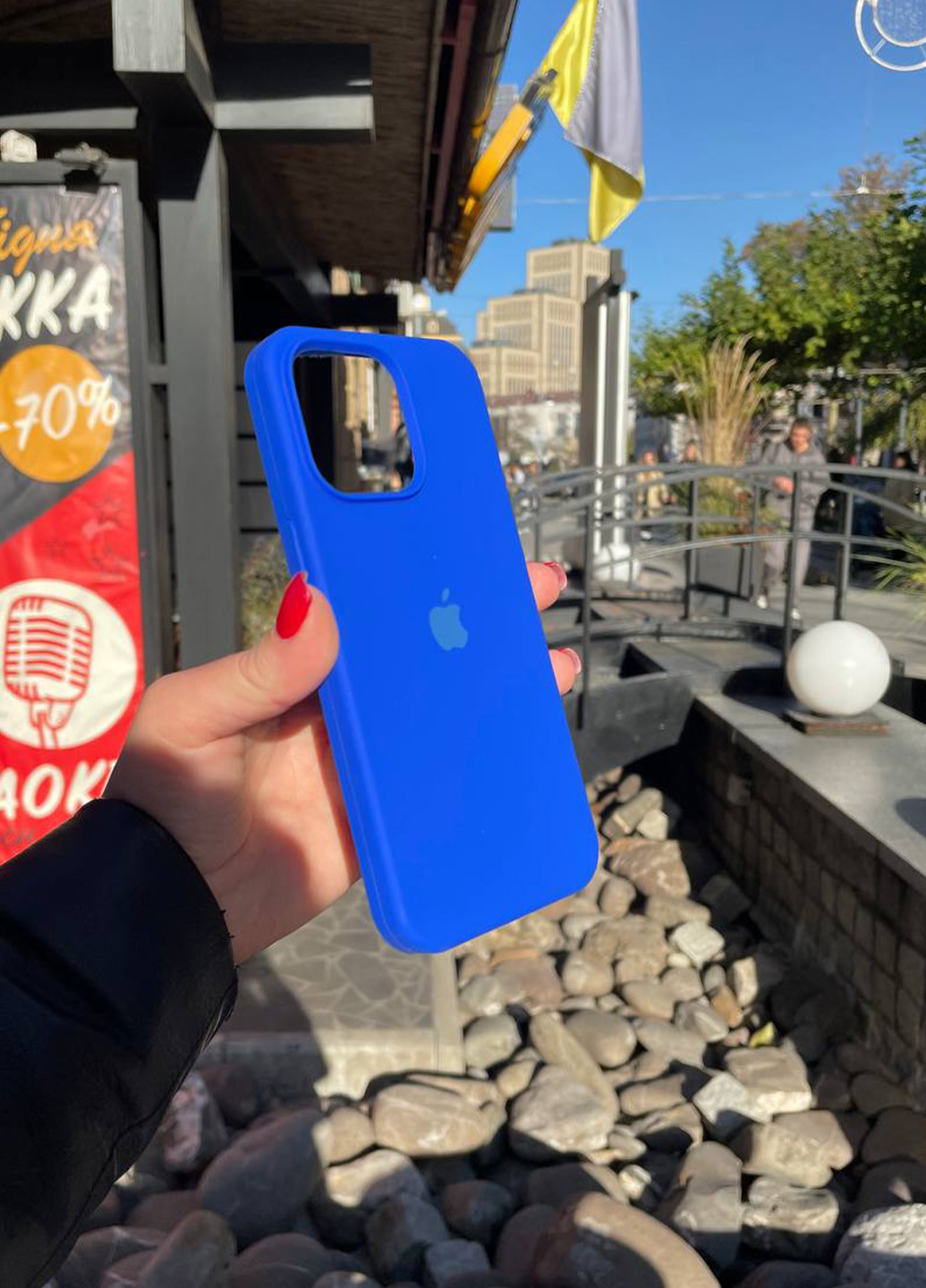 Чехол силиконовый Silicone Case для Apple iPhone 15 Light Blue No Brand (268123944)