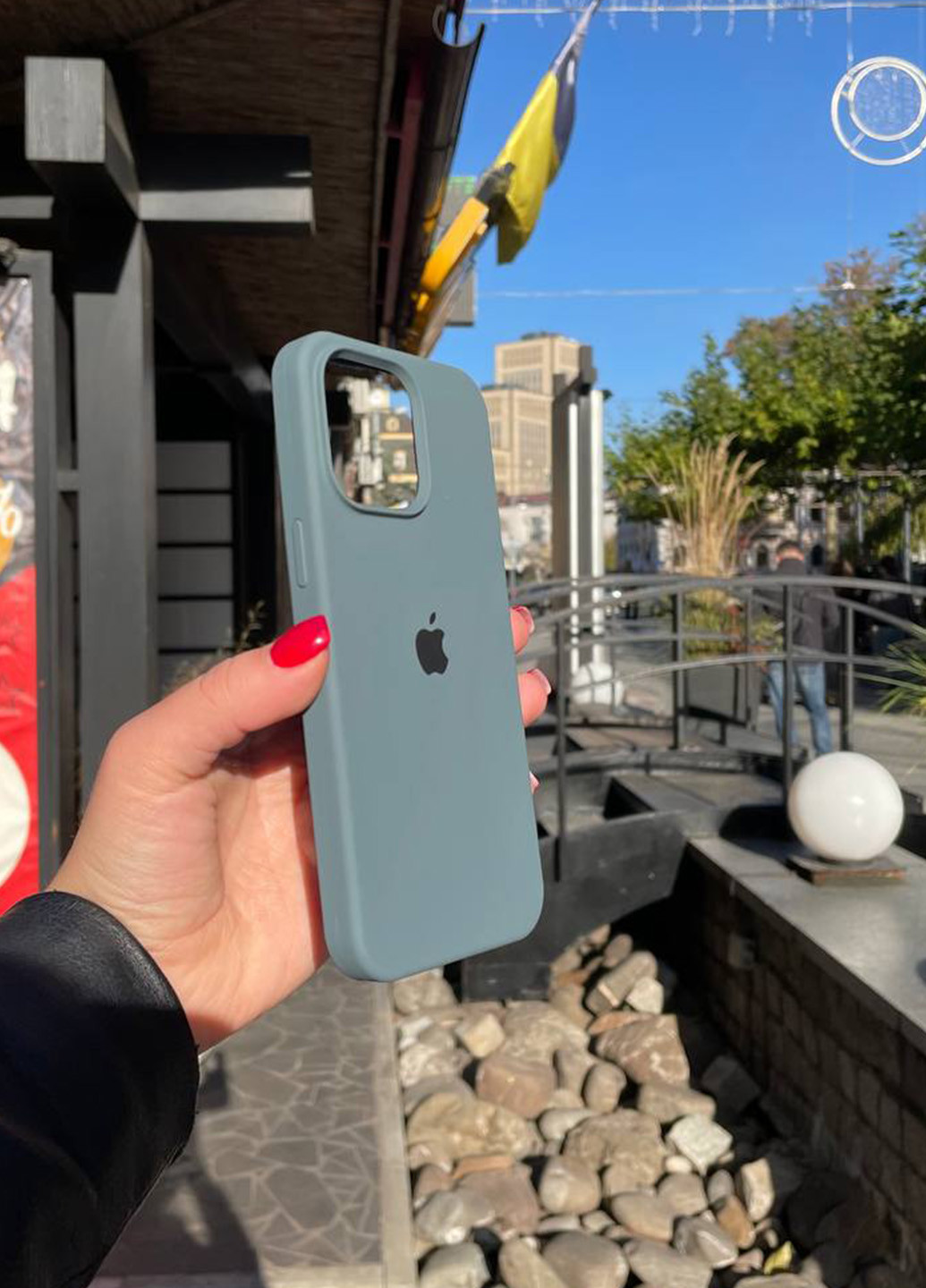 Чохол силіконовий Silicone Case для Apple iPhone 15 Pro Max Milk Ash No Brand (268124008)