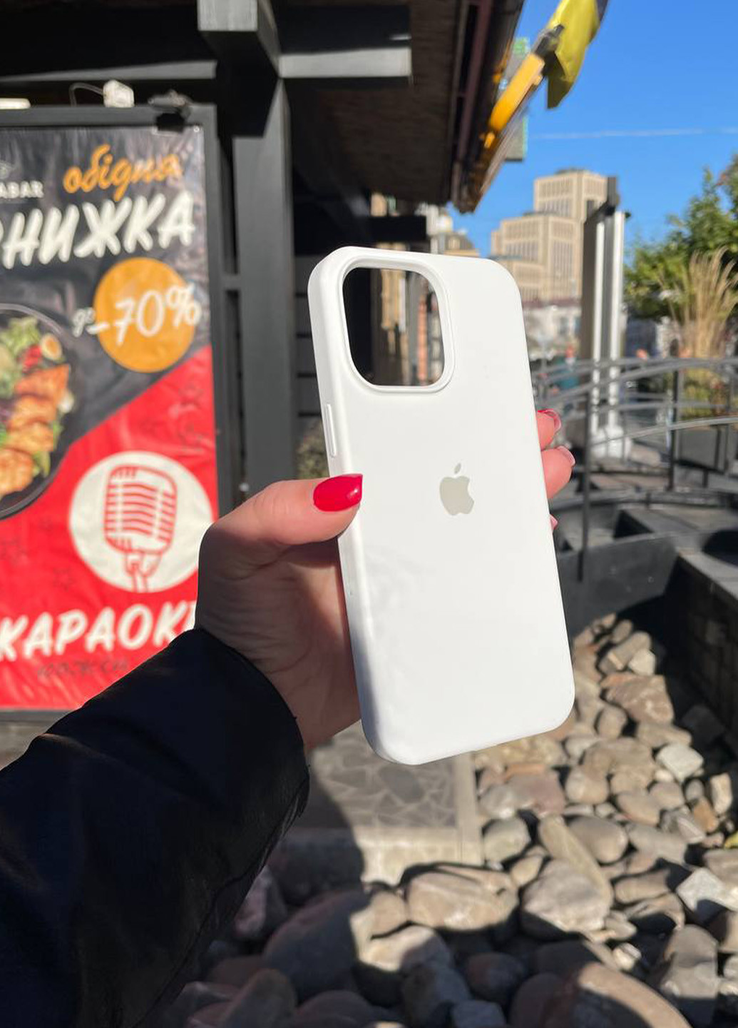 Чехол силиконовый Silicone Case для Apple iPhone 15 Plus White No Brand (268124010)