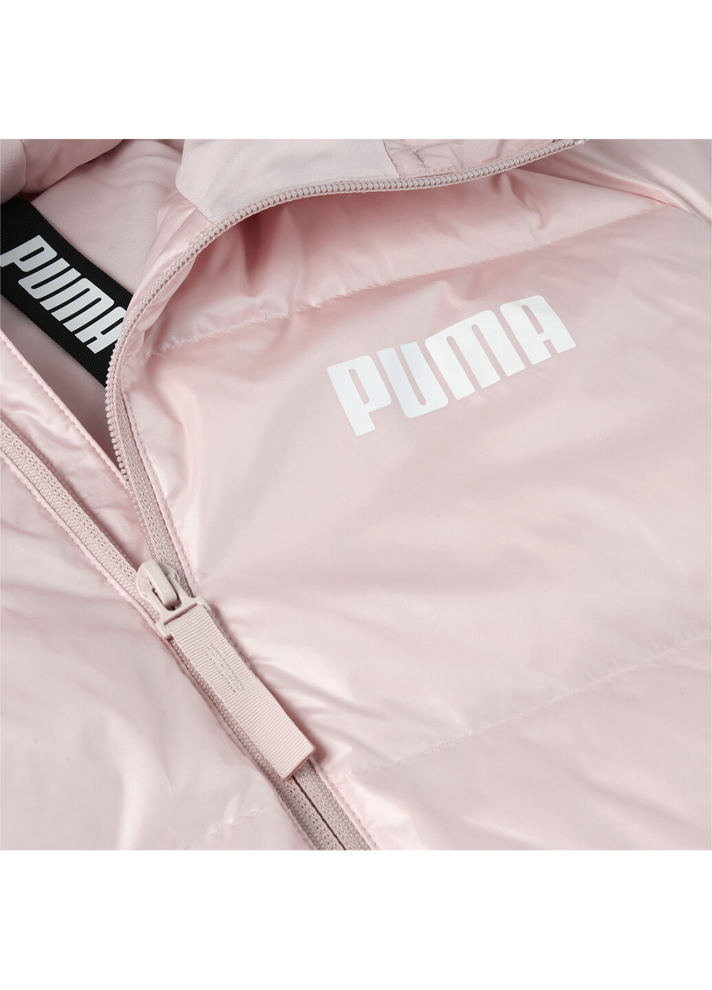 Розовый демисезонный Пуховик Puma