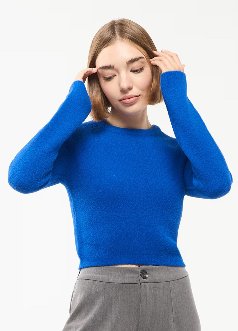 Синій демісезонний светр жін Terranova
