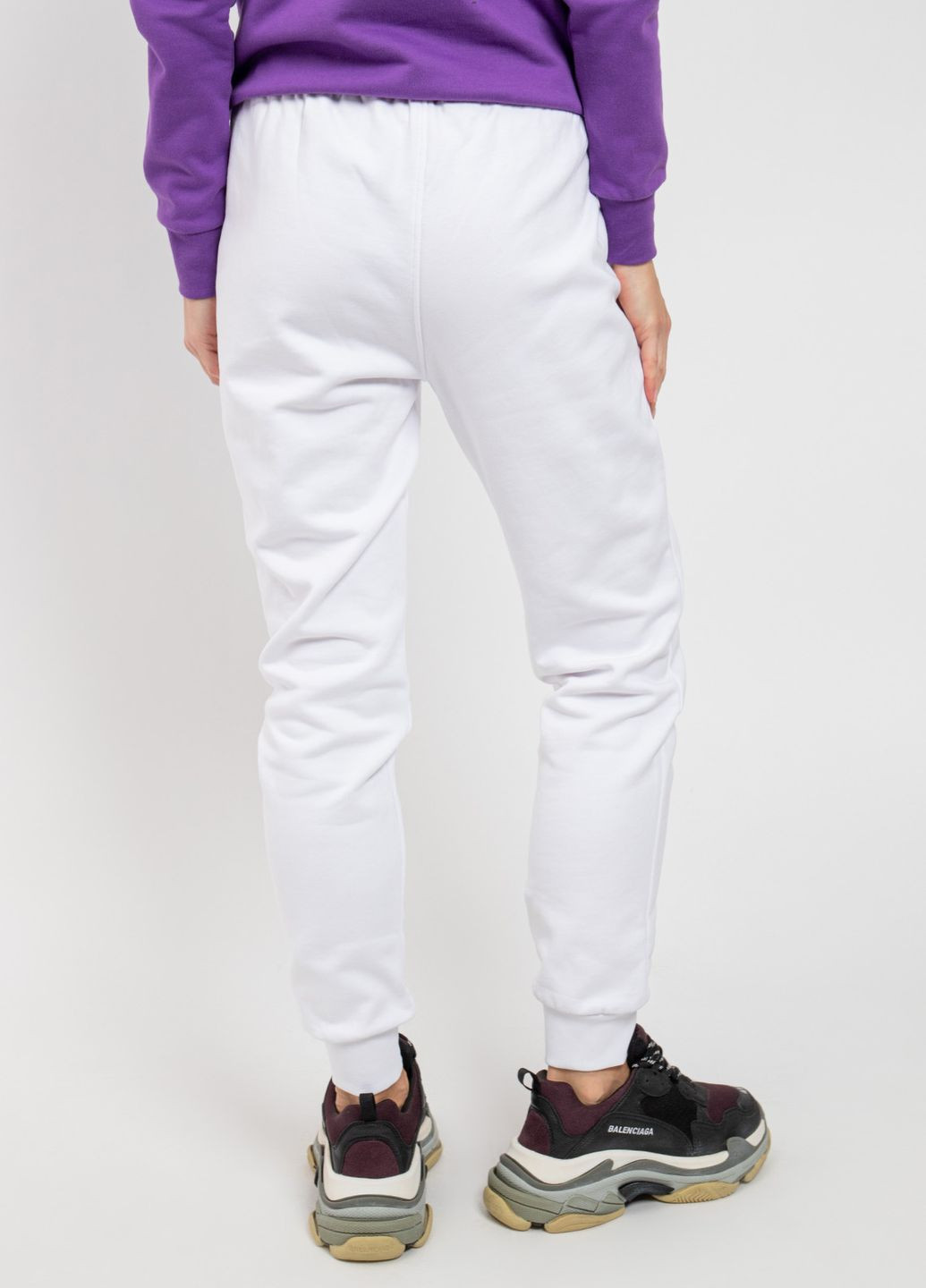 Белые спортивные демисезонные брюки Supreme Grip