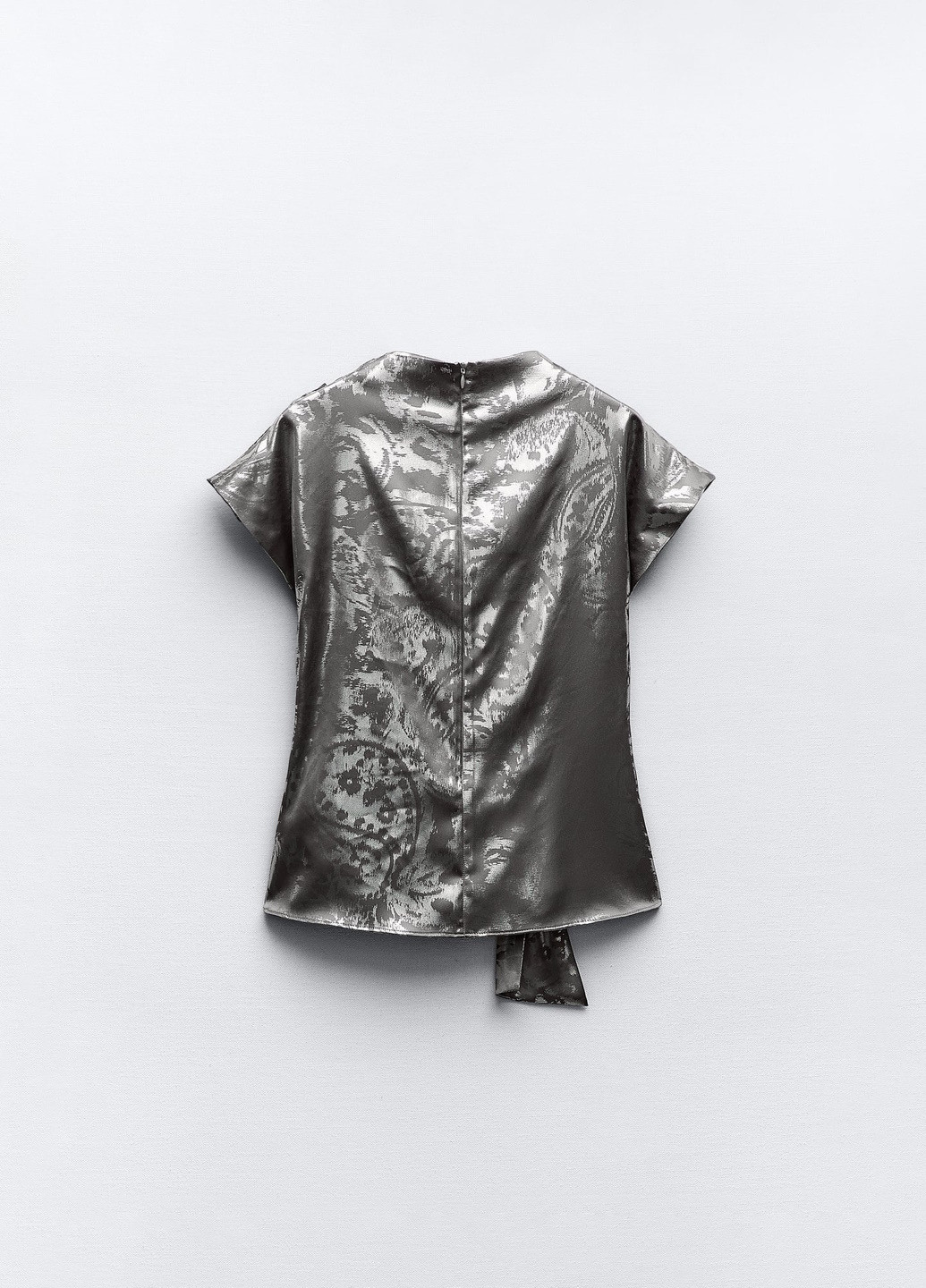 Срібна літня блуза Zara
