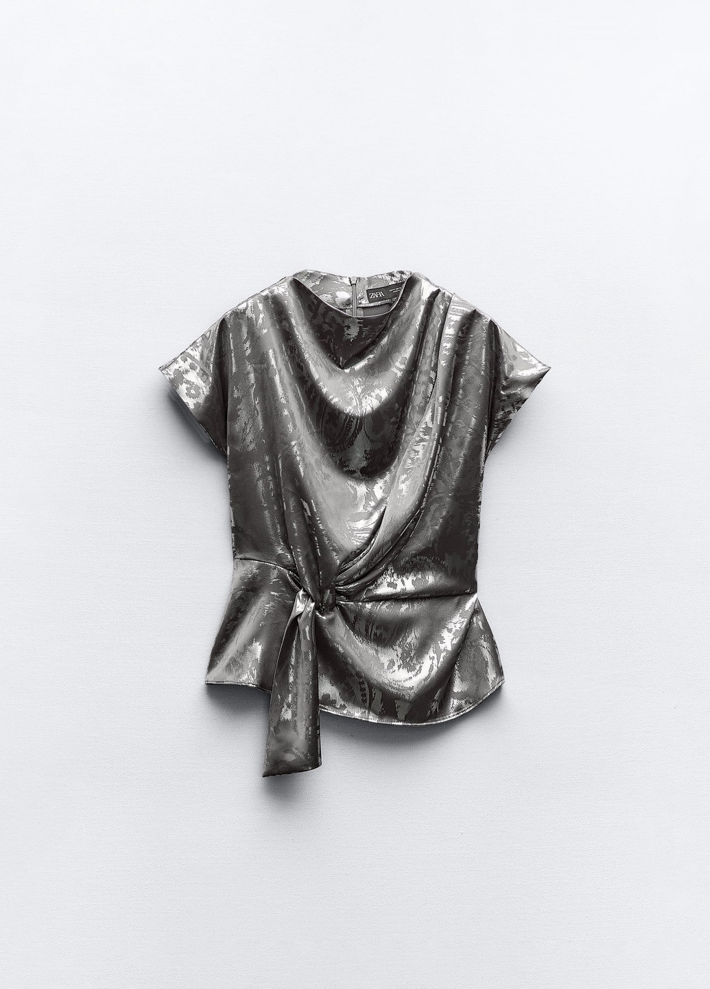 Срібна блуза Zara