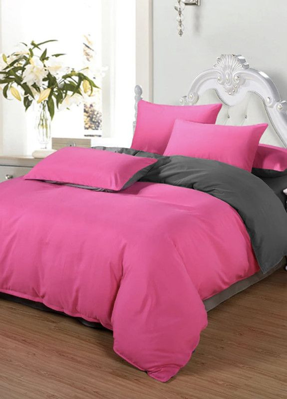 Постільна білизна ДУЕТ Барбі/Антрацит Ранфорс Сімейний на резинці MERISET (268302026)