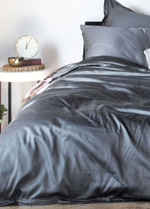 Постельное белье GRAPHITE Сатин однотон Семейное на резинке MERISET (268302173)