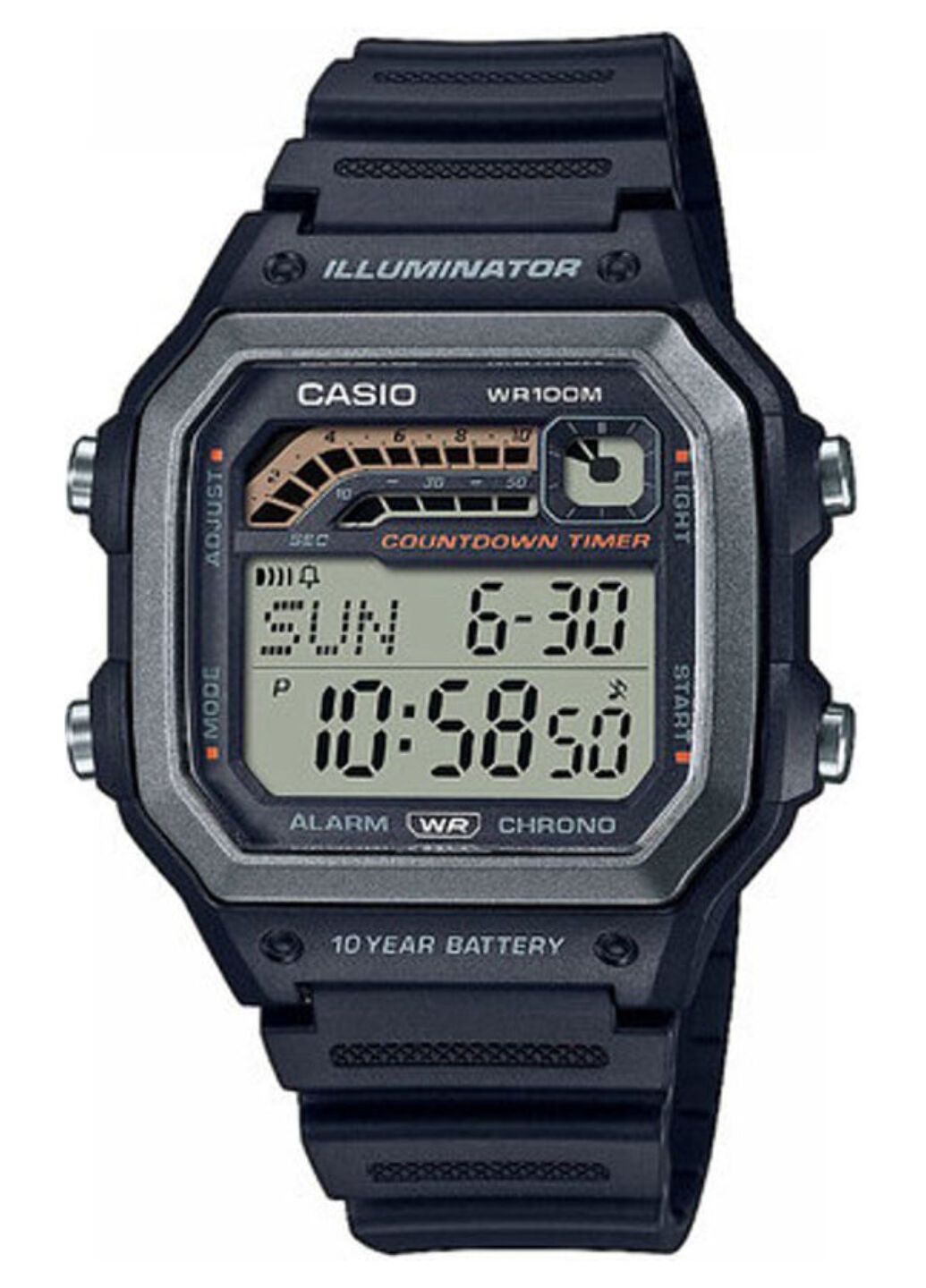 Часы наручные Casio ws-1600h-1avef (268303534)