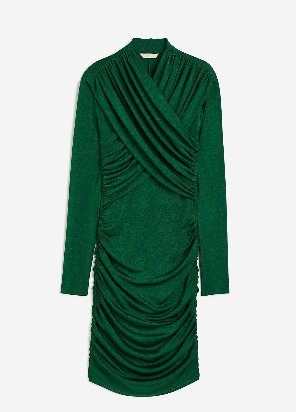 Темно-зелена святковий сукня H&M однотонна