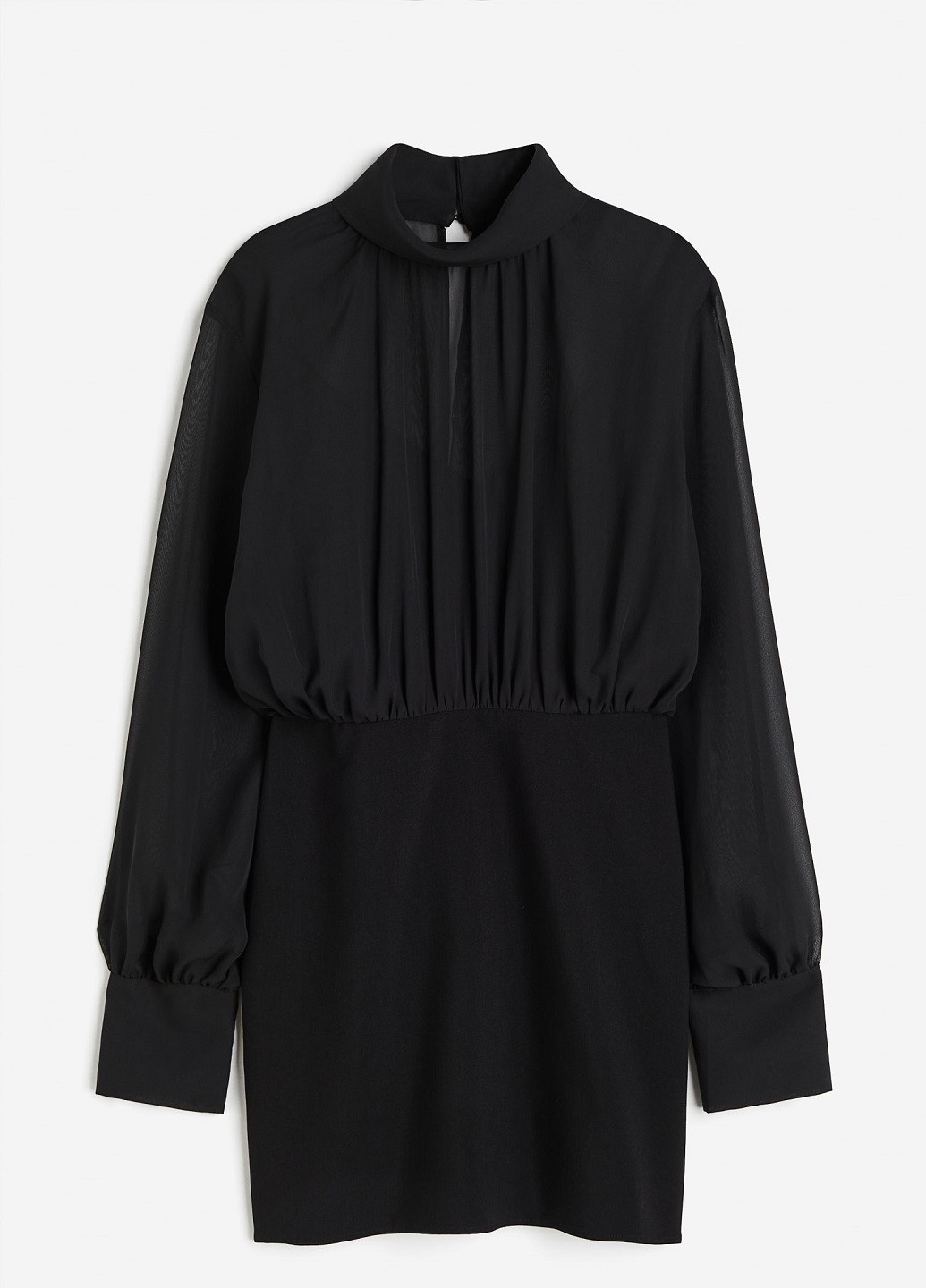 Чорна святковий сукня H&M однотонна