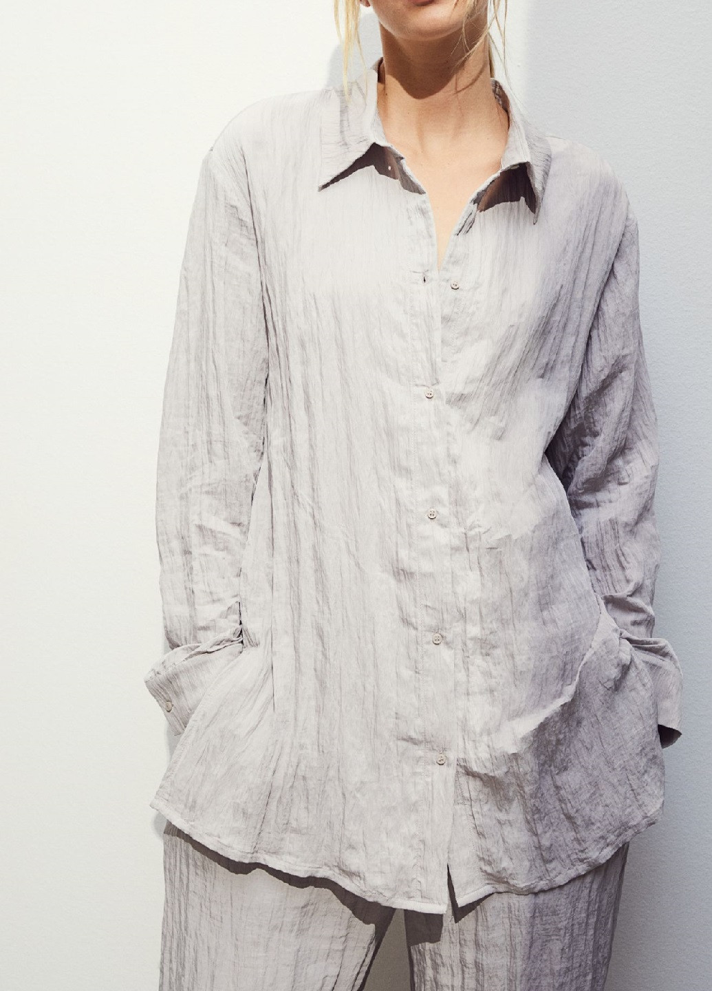 Світло-сіра демісезонна блузка H&M