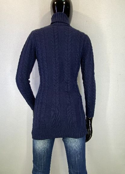 Темно-синій зимовий светр пуловер Burberry