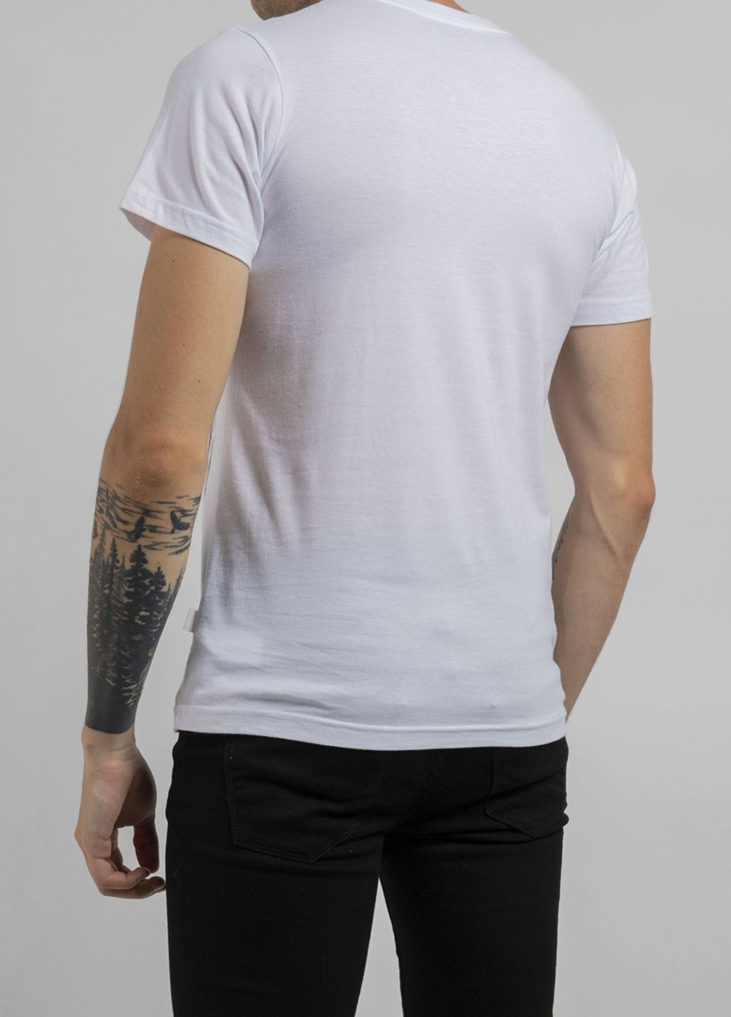 Белая белая футболка с принтом Ko Samui