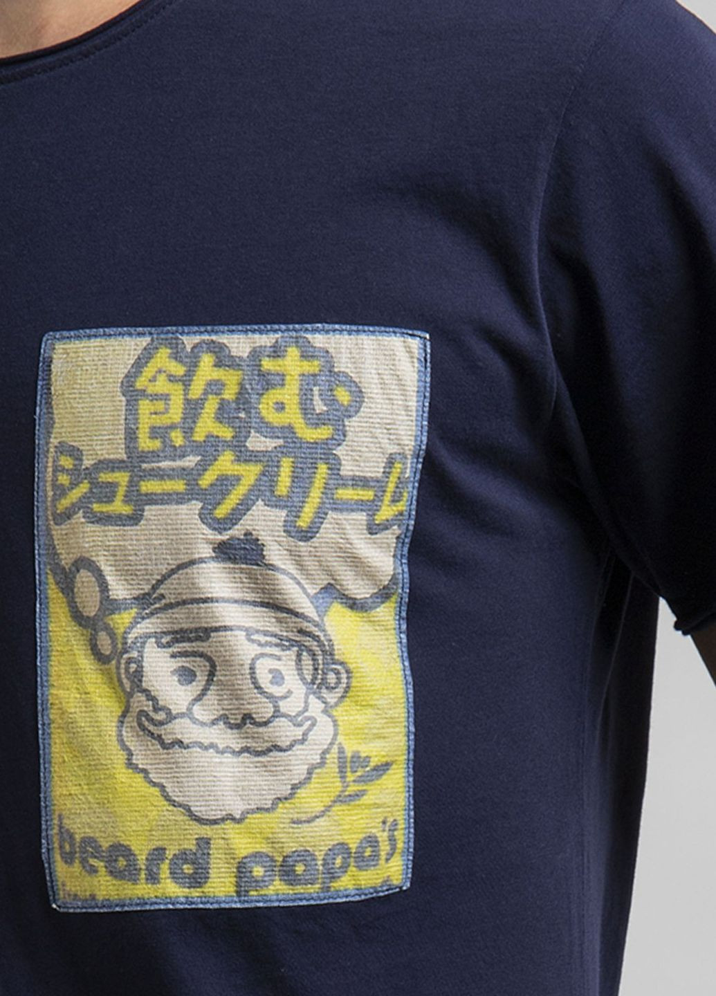 Темно-синяя темно-синяя футболка с нашивкой Ko Samui