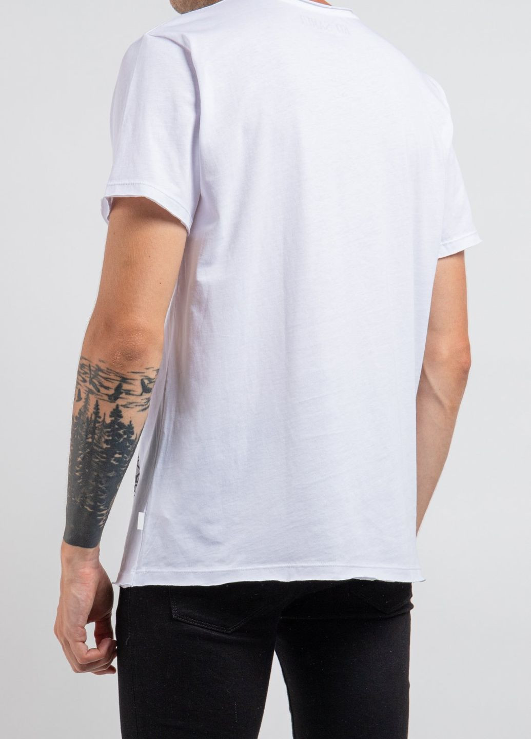 Белая белая футболка с принтом blue sea Ko Samui