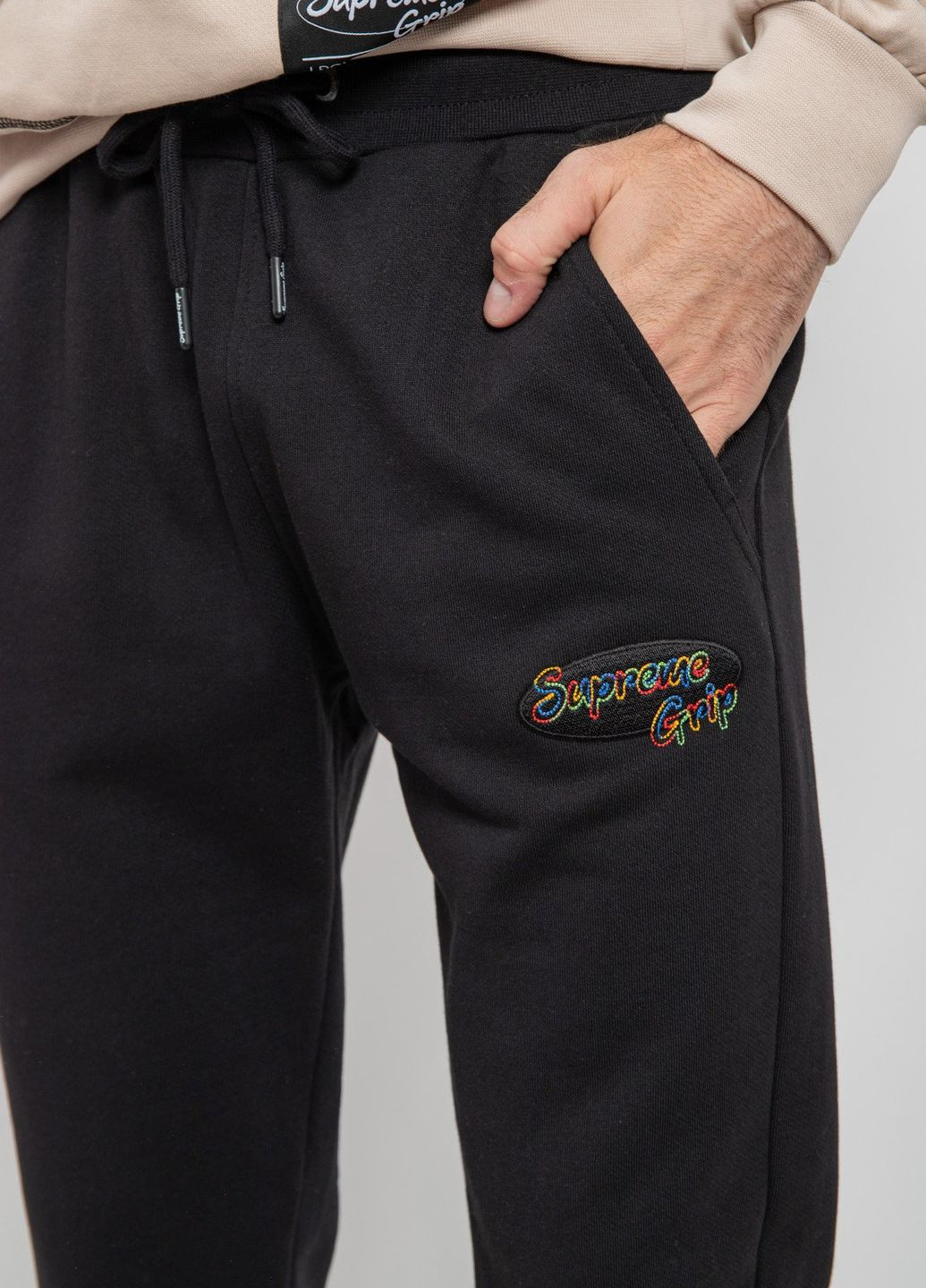 Черные спортивные демисезонные брюки Supreme Grip