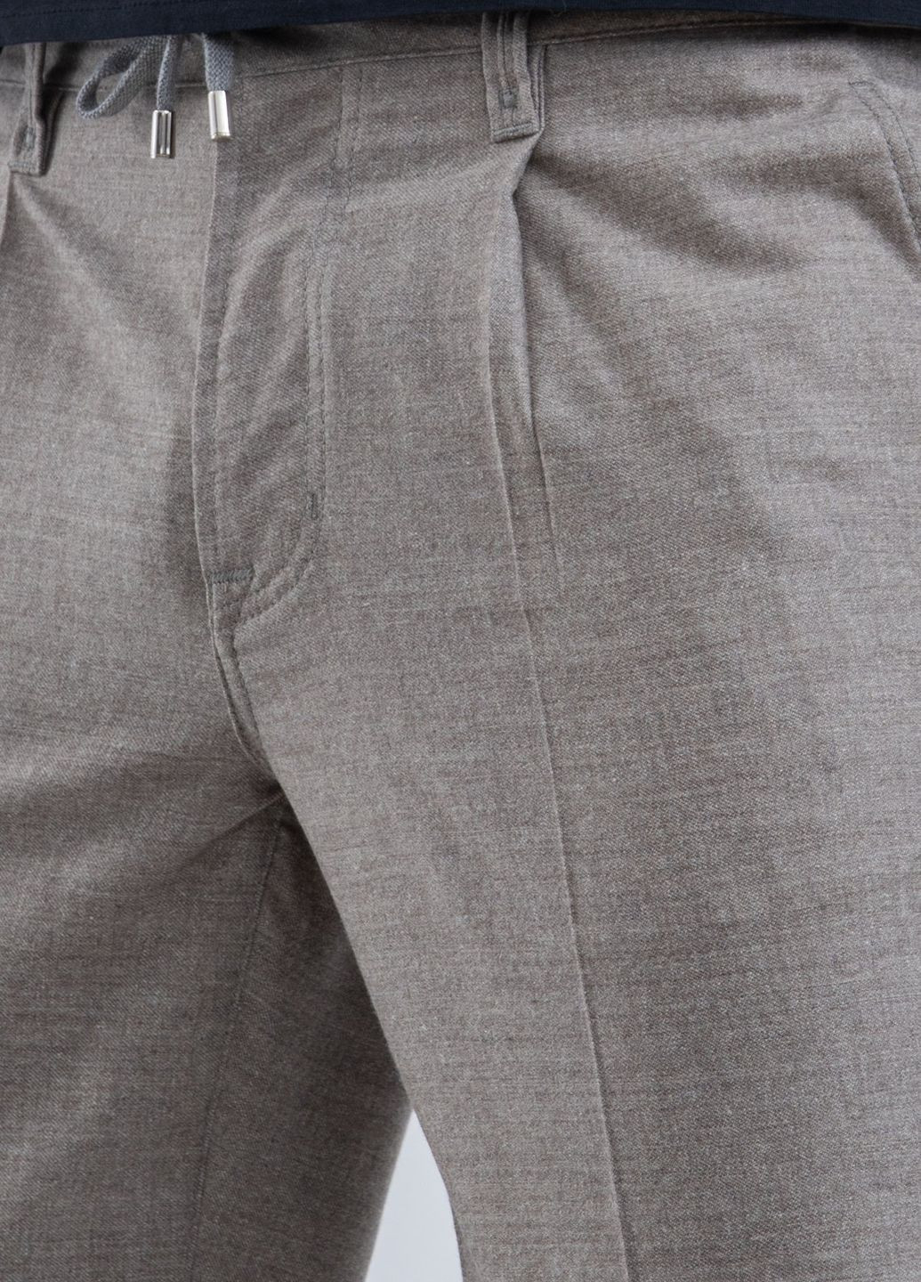 Серые кэжуал демисезонные брюки Cortigiani