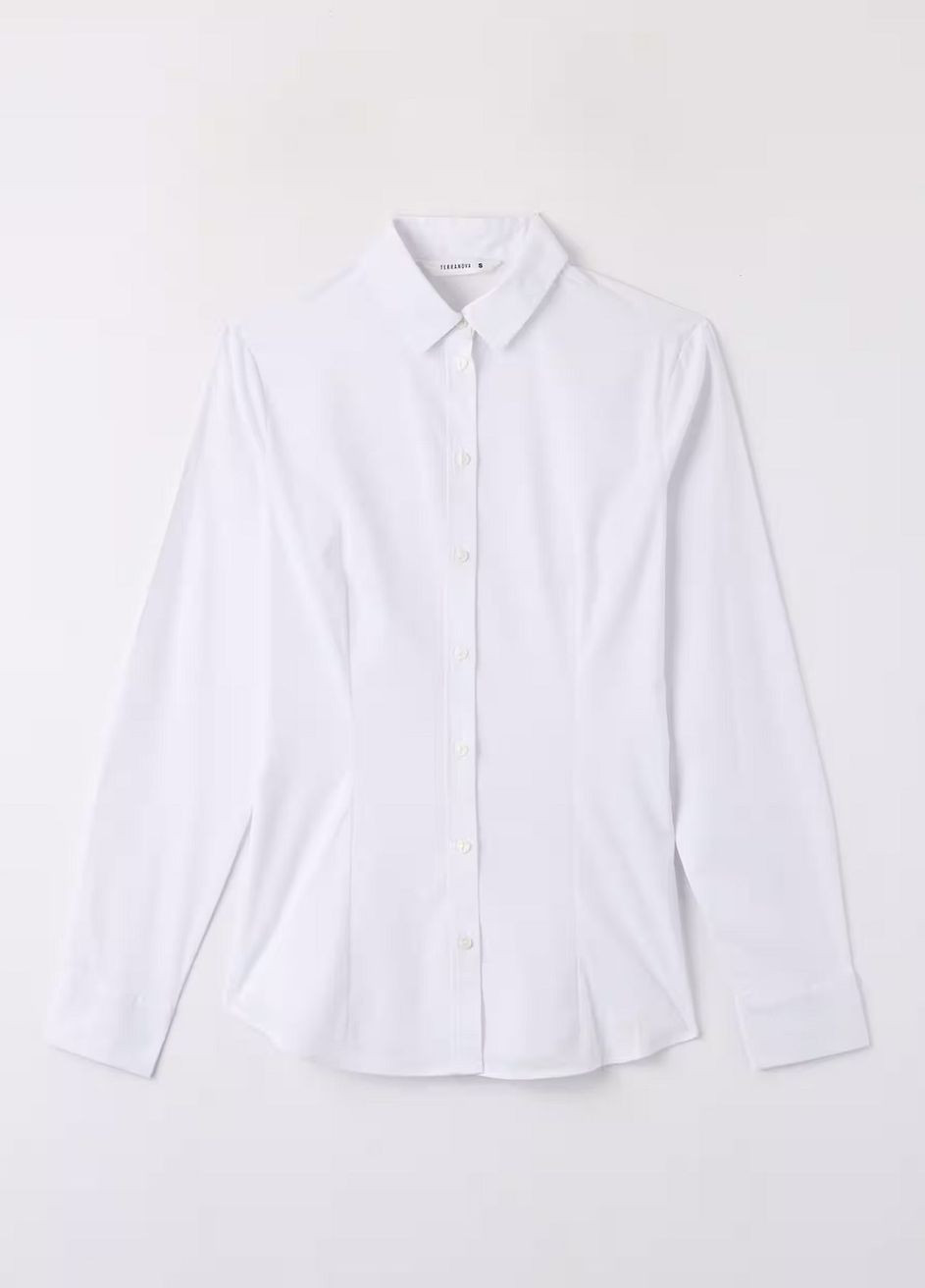 Біла демісезонна блузка жін Terranova