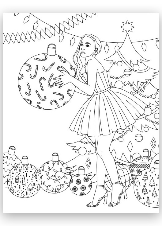 Розмальовка "Книги для дозвілля #girls#fashion#christmas" Автор Железнова Валерія Жорж (268378466)