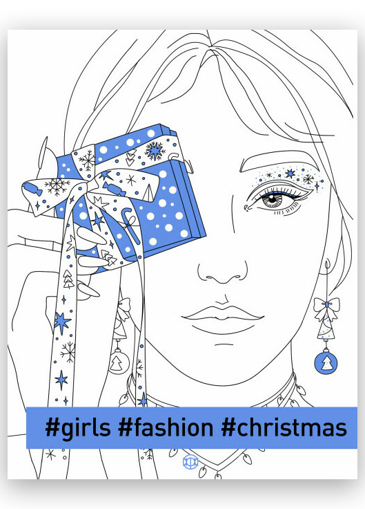 Розмальовка "Книги для дозвілля #girls#fashion#christmas" Автор Железнова Валерія Жорж (268378466)