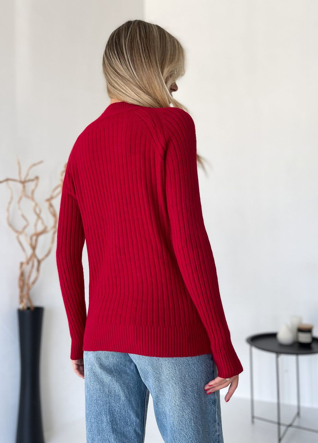 Красный зимний свитера ISSA PLUS WN20-576