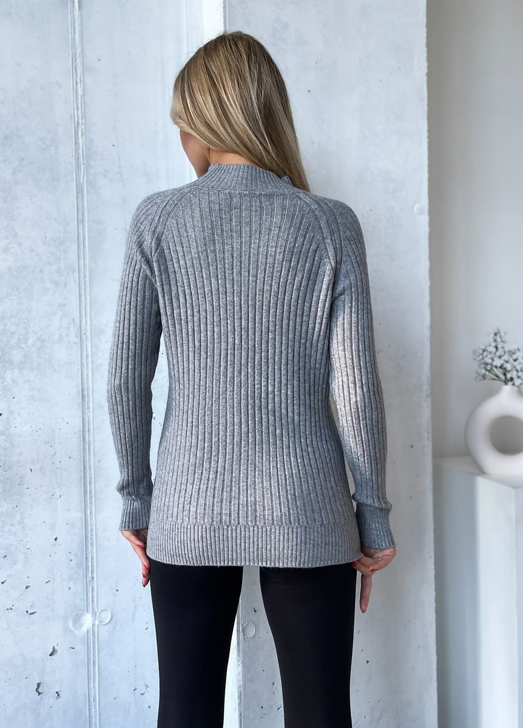 Сірий зимовий светри ISSA PLUS WN20-576