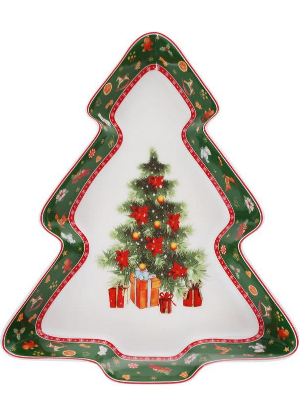 Блюдо фигурное "Елочка", фарфоровое Bona (268459658)